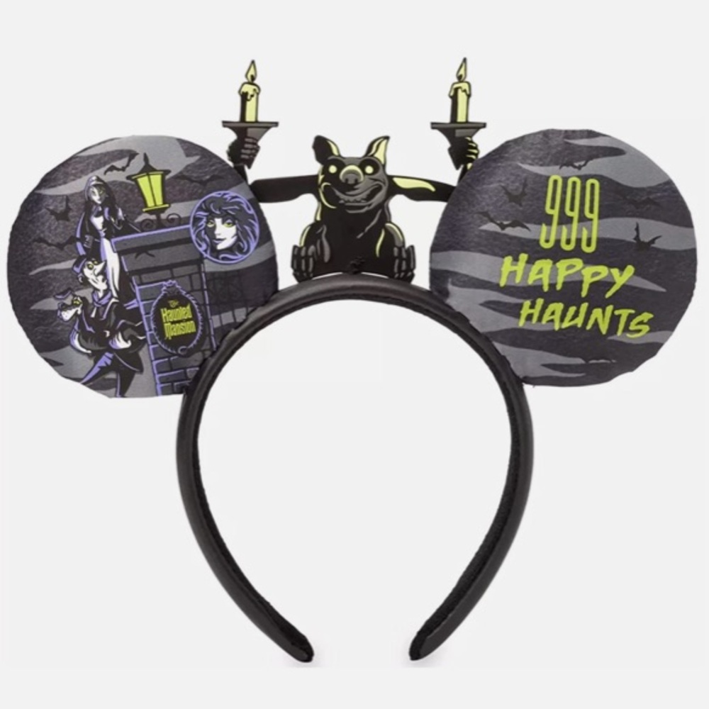 NWT Disney Parks Haunted Mansion 999 Happy Haunts Gargoyle Ears Headband